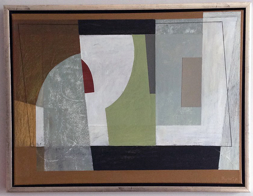JT - Sense of Occasion 40X50cm collage &amp; acrylic on canvas