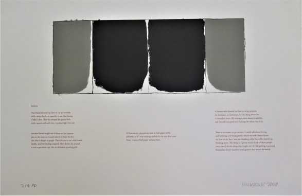 014 - Ian McKeever, The Measure, 2016-2017 Artists'collaboration 6 lithographs by Ian McKeever and 5 poems by Peter Levitt, Published by Steinprent, Faroe Islands